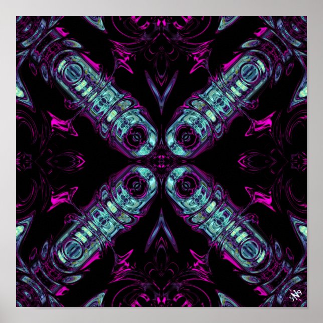 Energy generator (colorful abstract pattern) v2 poster (Front)