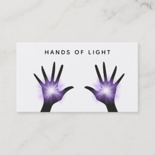 *~* Energy Hands Reiki Healing Light Business Card