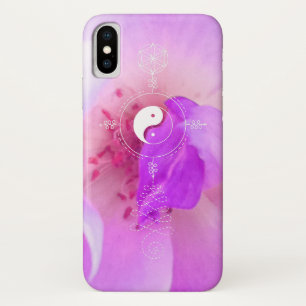*~* Energy Healer  Reiki Yoga Rose Yin Yang Case-Mate iPhone Case