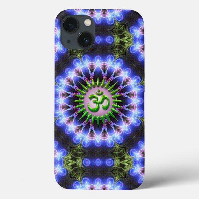 Energy Healing Green OM  iPad Case (Back)