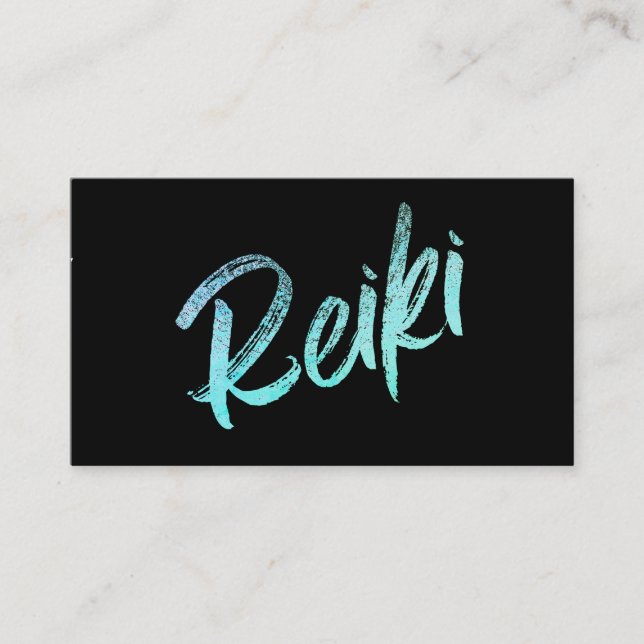 *~*  Energy Healing Reiki Master Practitioner Business Card (Front)