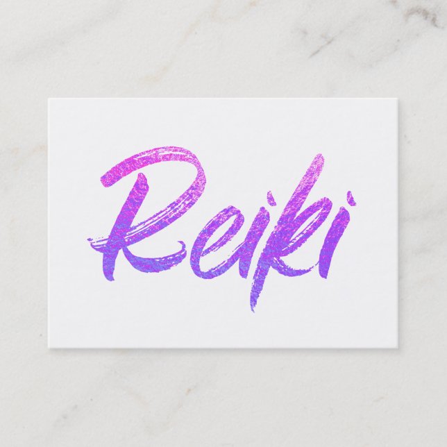 *~*  Energy Healing  Reiki Practitioner or Master Business Card (Front)