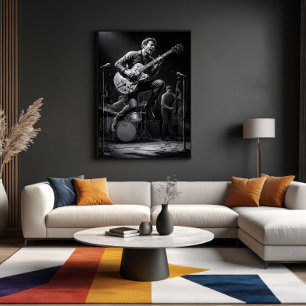 Energy in Black and White Poster