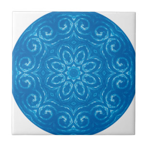 Energy Mandala - Blue Tile