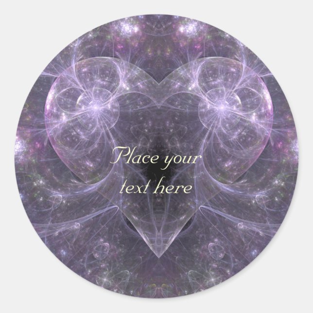 Energy of Love Classic Round Sticker (Front)