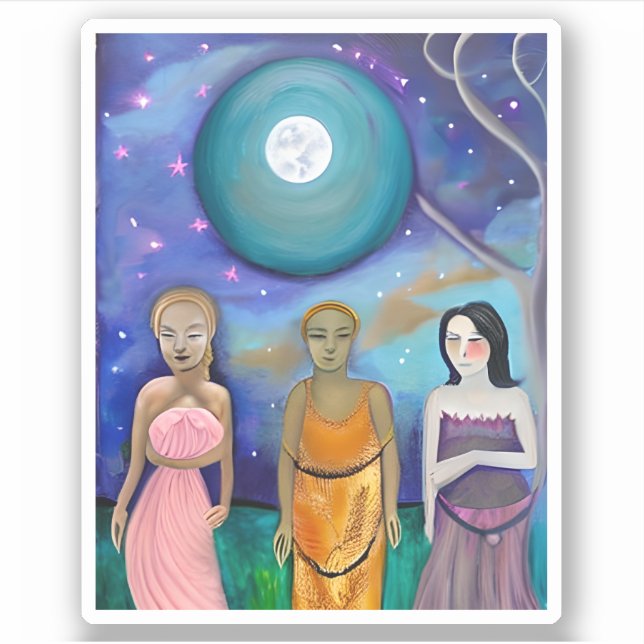 Energy of the Moon | Celestial Artwork (Front)