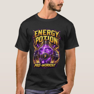 Energy Potion Pre-Workout Gaming Fitness Graphic T-Shirt