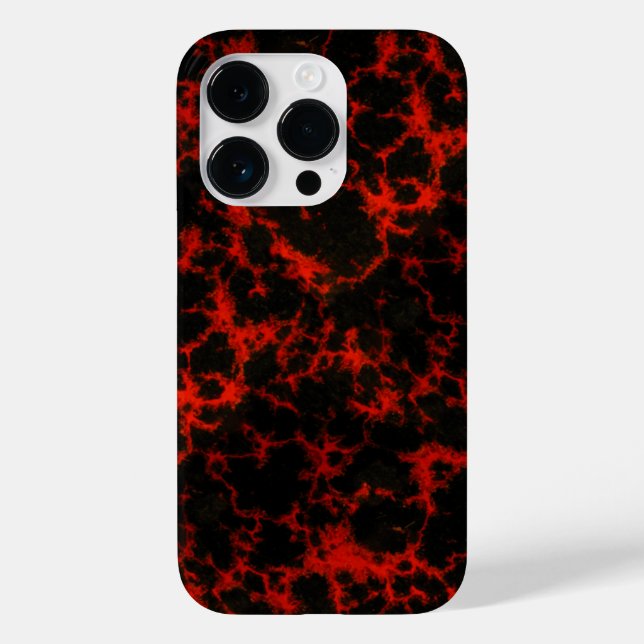 Energy Red and Black Flames Case-Mate iPhone Case (Back)