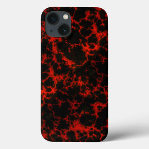 Energy Red and Black Flames iPhone 13 Case