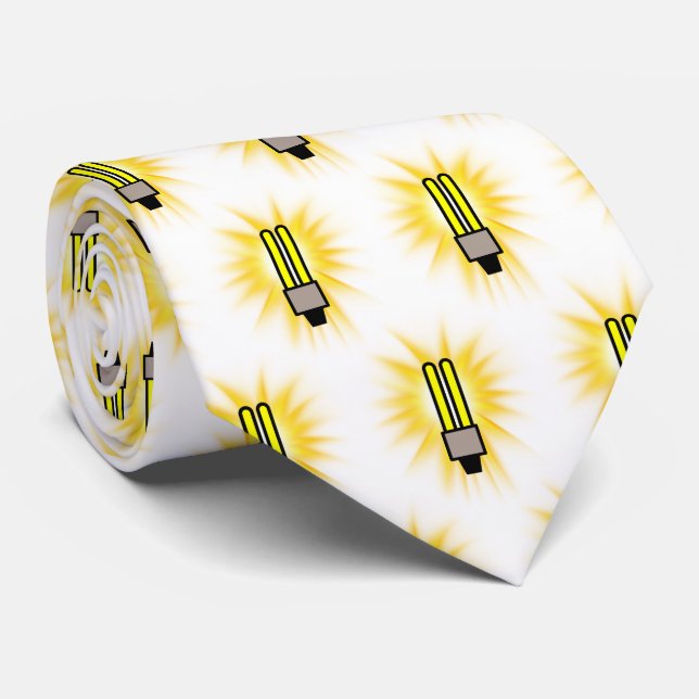 Energy Saver CFL Light Bulb Tie (Rolled)