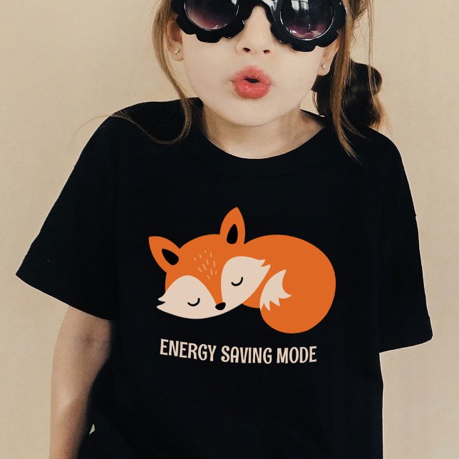 Energy Saving Mode | Sleeping Fox Funny T-Shirt (Creator Uploaded)