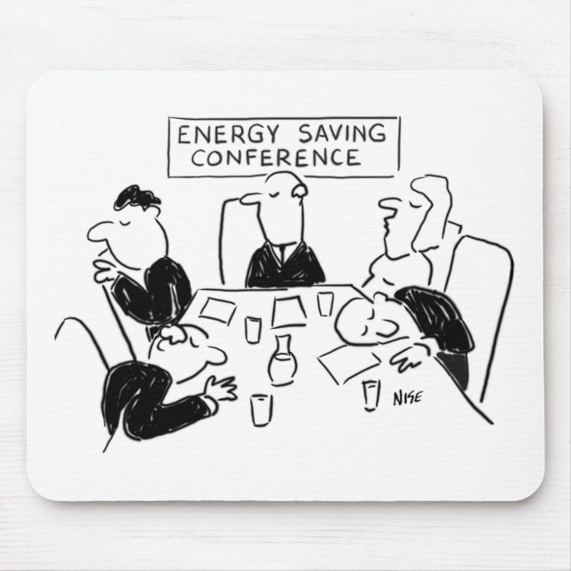 Energy Saving Theme Mouse Mat (Front)