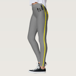 Energy Thunder Sign Power Yellow Line Leggings