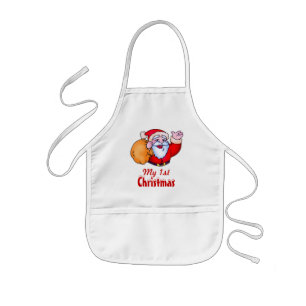 Enfant 1er tablier de Noël