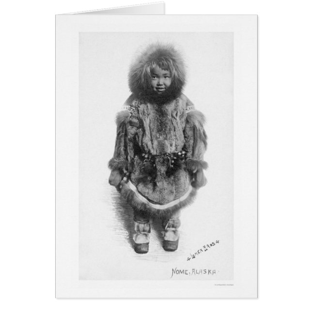 Enfant À Fur Nome Alaska 1920 (Devant)