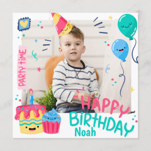 Enfant cadre d'anniversaire Invitation photo
