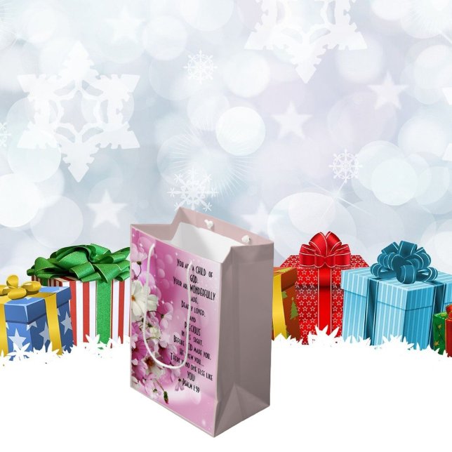 Enfant de Dieu Sac Cadeau Floral Psaume 139 (Créateur téléchargé)