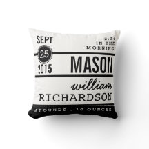 Enfant de naissance moderne garçon Coussin de pépi