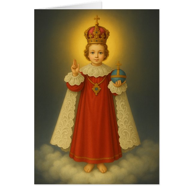 Enfant de Prague Salutation catholique traditionne (Devant)