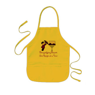 Enfant Démystifier et logo sur le tablier