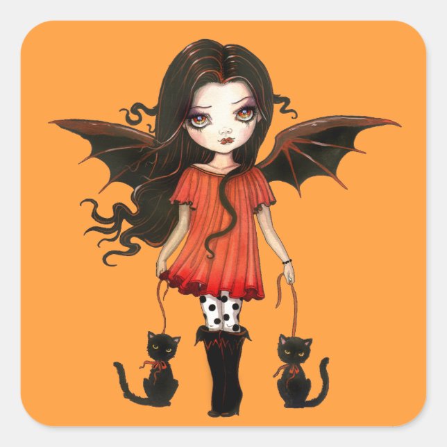 Enfant d'Halloween petits stickers Vampire (Devant)