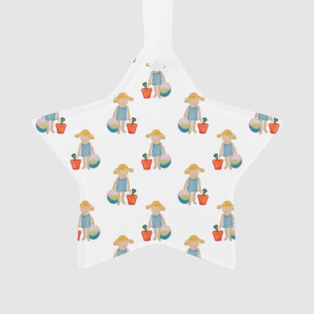 Enfant en bas âge sur le bébé de vacances de plage (devant)