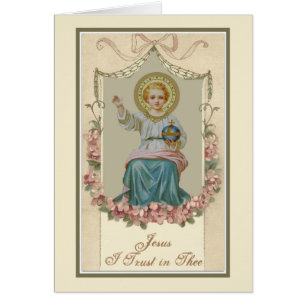 Enfant Jésus bénissant Vintage Religieux