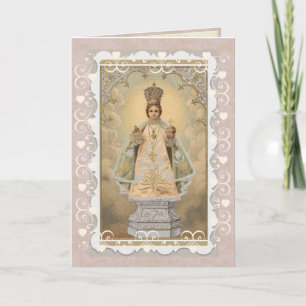 Enfant Jésus de Prague carte religieuse