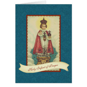 Enfant Jésus de Prague carte religieuse