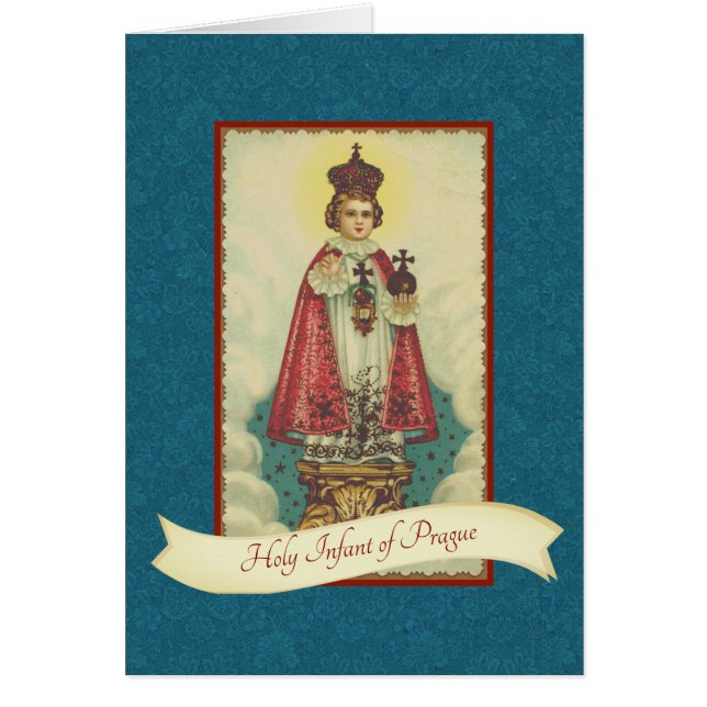 Enfant Jésus de Prague Vintage Religieux (Devant)