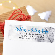 Enfant né chrétien Noël Adresse de retour