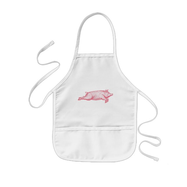 Enfant Pig rose pour enfants tablier (Devant)