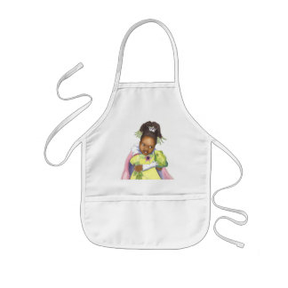 Enfant Princesse noire et le tablier du métier de la