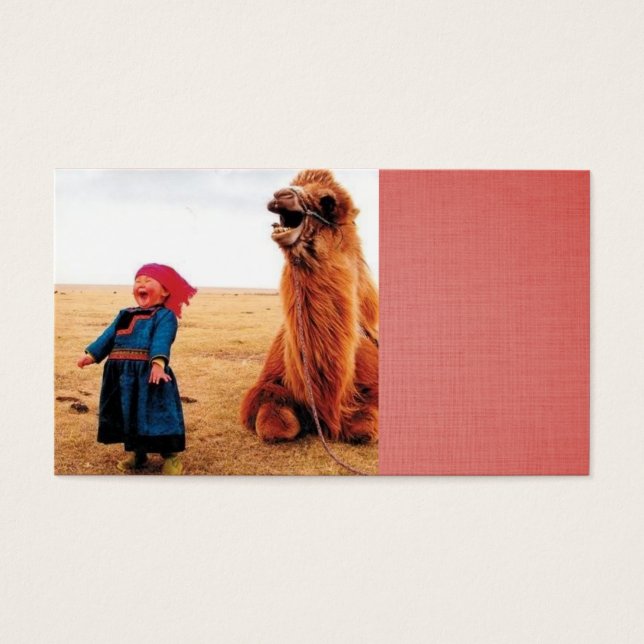 enfant qui rit et son chameau qui rit (Devant)