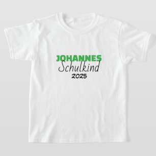Enfant scolarisé 2026 - vert T-Shirt de rentrée