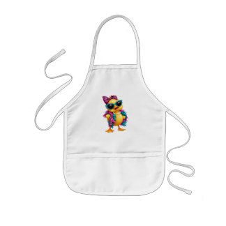 Enfant Tablier Canard Boujee Mignon | Canard d'été Tropic
