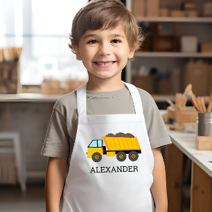 Enfant Tablier de construction personnalisé avec camion à