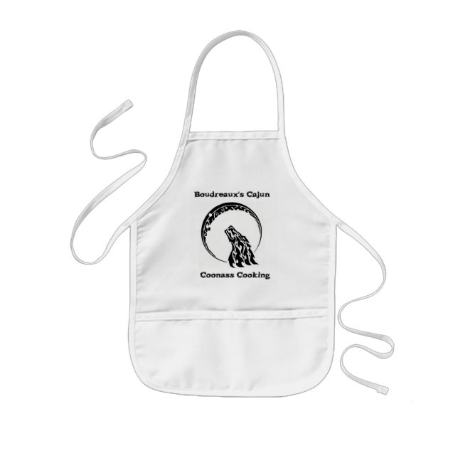 Enfant Tablier de cuisine de Cajun Coonass de Boudreaux (Devant)