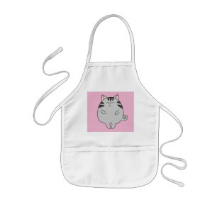 ENFANT TABLIER DE CUISINE POUR ENFANTS CHAT GRAS