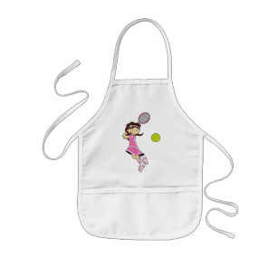 Enfant Tablier mignon de fille de tennis