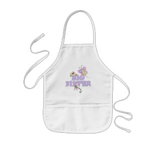 Enfant Tablier mignon de grande soeur d'insectes