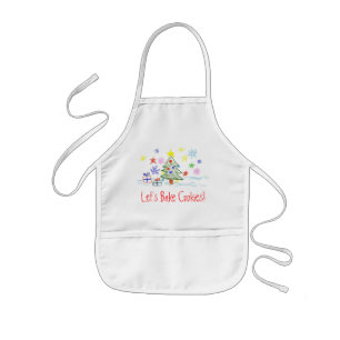 Enfant Tablier mignon de Noël d'enfants pour la cuisson