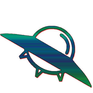 Enfant Tablier Minimaliste Alien UFO Ship Art de Scienc