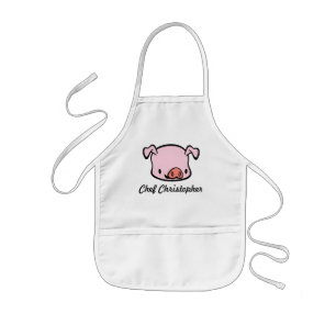 Enfant Tablier personnalisé de porc pour des enfants