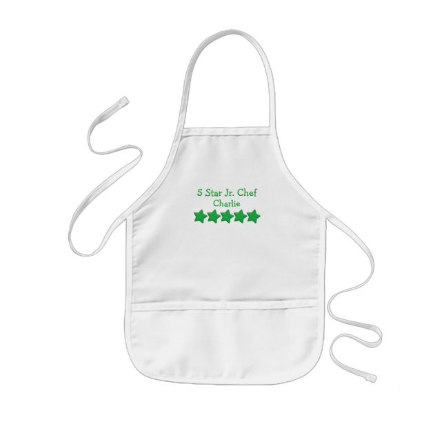 Enfant Tablier personnalisé par chef junior de cinq (Devant)