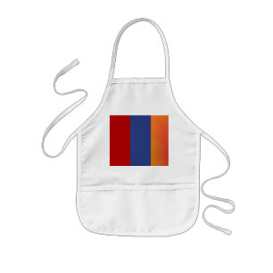 Enfant Tablier rouge bleu orange pour bébé