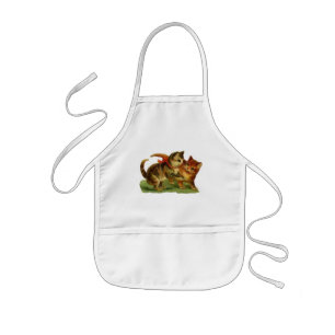 Enfant Tablier vintage de minous