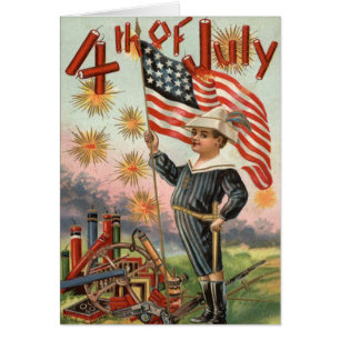 Enfant US Drapeau Feu d'artifice Feu d'artifice Fe