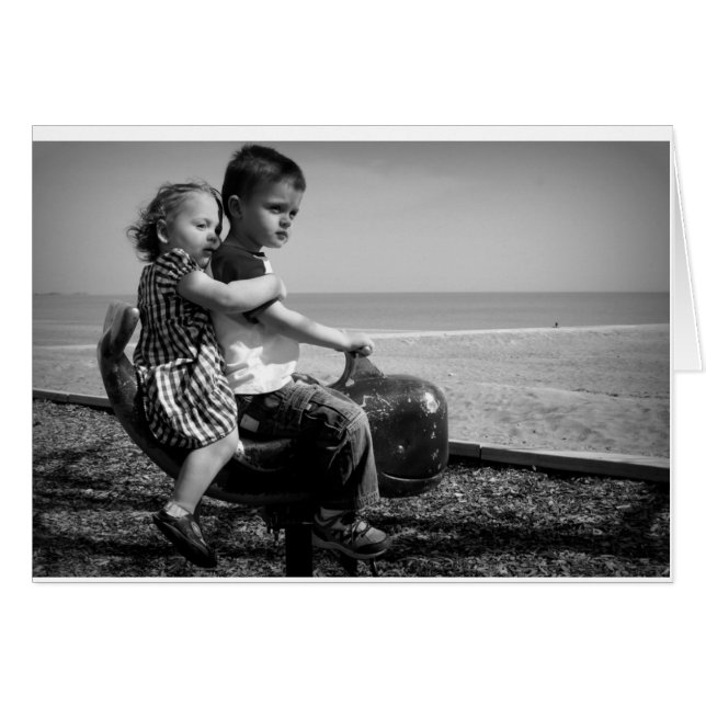 Enfants à la plage (Devant horizontal)