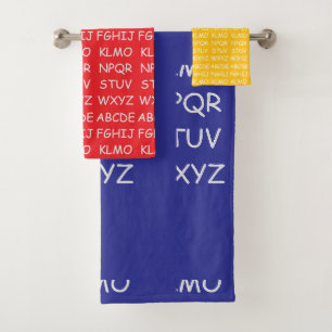 Enfants Alphabet Bleu Rouge Jaune